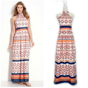Eliza J Geo Halter Print Dress size 6